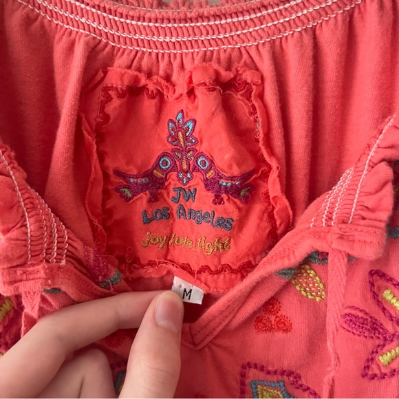 Johnny Was Embroidered Peasant Dress Pink - Picture 3 of 6